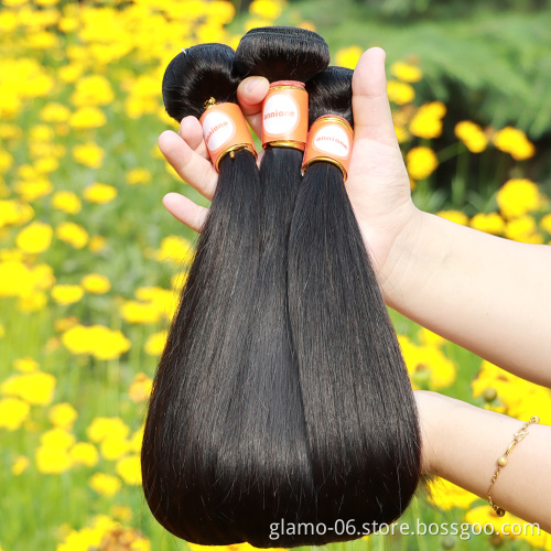 Hair Bundle Bulk Unprocessed Raw Virgin Cuticle Aligned Brazilian Hair Grade 10A Human Hair Extension Vendor